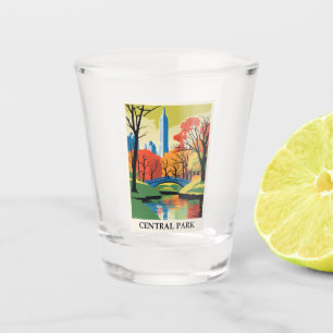 Vintag Central Park New York City Travel Schnapsglas