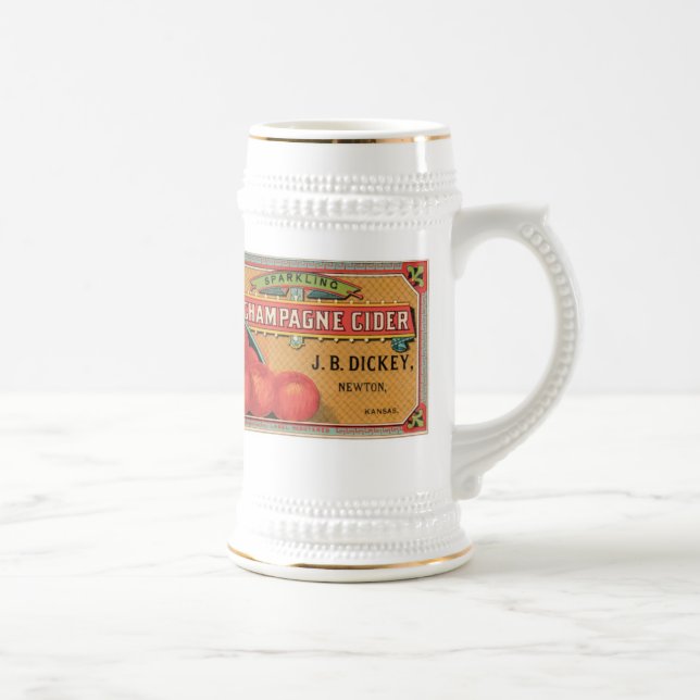 Vintag Champagne Cider Stein Bierglas (Rechts)