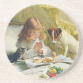 Vintag Charles Burton Barber Suspense Getränkeuntersetzer