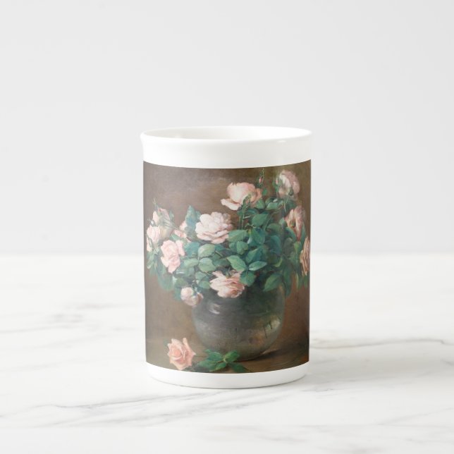 Vintag Charles Ethan Porter Rose Prozellantasse (Vorderseite)