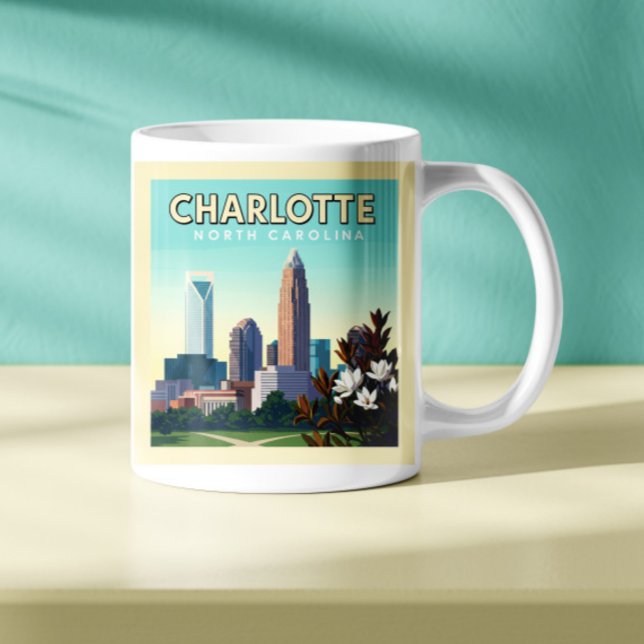 Vintag Charlotte North Carolina Kaffeetasse (Von Creator hochgeladen)