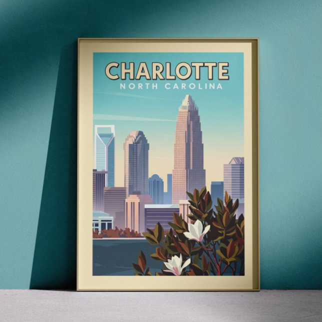 Vintag Charlotte North Carolina Poster (Von Creator hochgeladen)