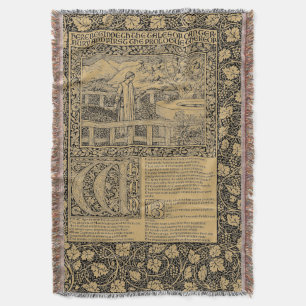 Vintag Chaucer Leaf von Kelmscott Press Decke