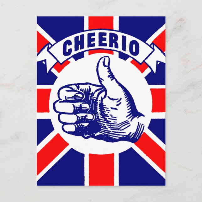 Vintag Cheerio Postkarte (Vorderseite)