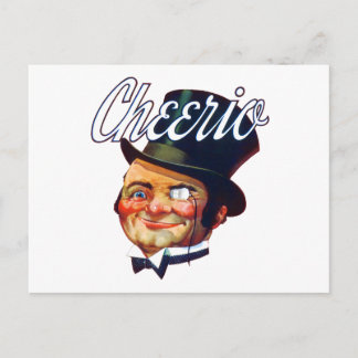 Vintag Cheerio Top Hat Typ Postkarte