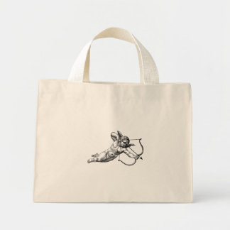 Vintag Cherub Cupid Liebe Struck Mini Stoffbeutel