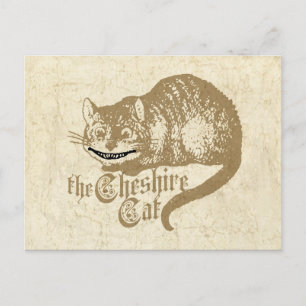 Vintag Cheshire Cat Illustration Postkarte