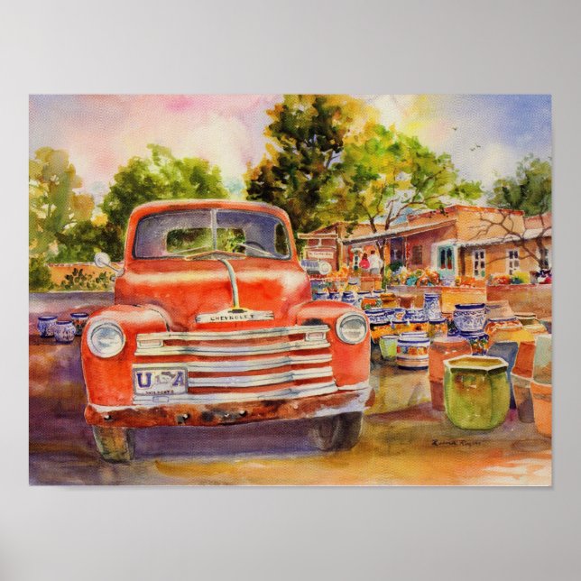 Vintag Chevy Canvas Print Poster (Vorne)
