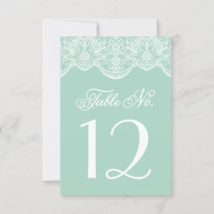 Vintag Chic Brocade Lace Tischnummer Cards