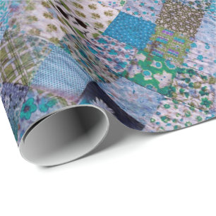 Vintag Chic Grannys Quilt IV Geschenkpapier