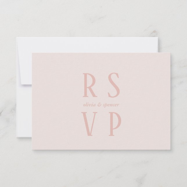 Vintag-Chic-Romantik-Altes Money Wedding RSVP Card (Rückseite)