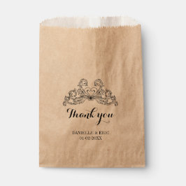 Vintag Chic Wedding Vielen Dank Geschenktütchen