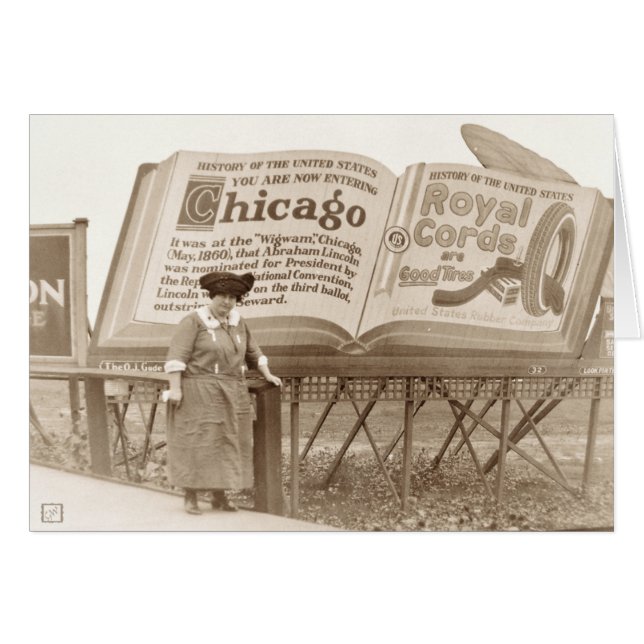 Vintag Chicago Billboard (Vorderseite (Horizontal))
