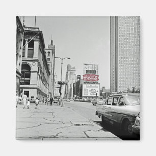 Vintag Chicago Michigan Avenue Colorsplash 1960er  Magnet