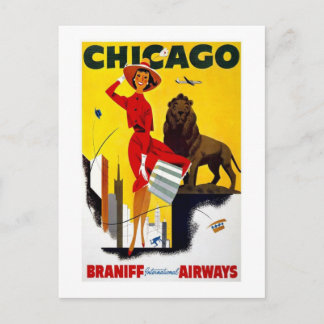 Vintag Chicago Postkarte