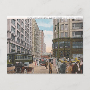 Vintag Chicago Postkarte