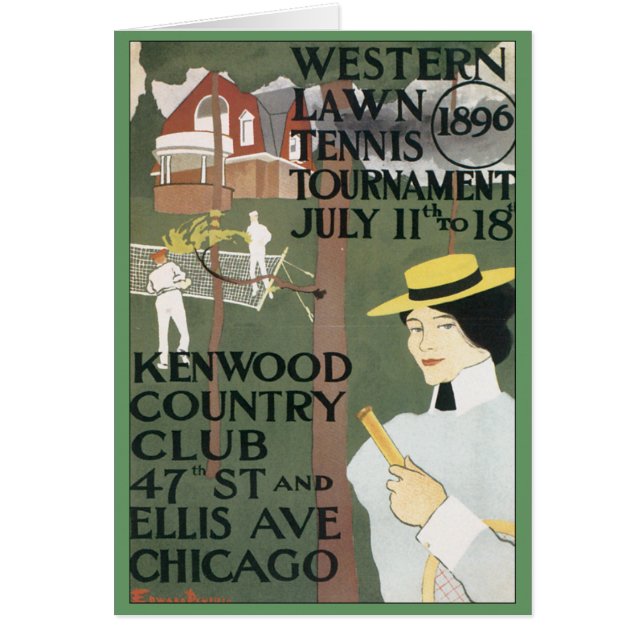 Vintag Chicago Tennis Poster (Vorne)