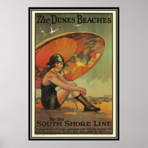 Vintag Chicago, USA - Poster