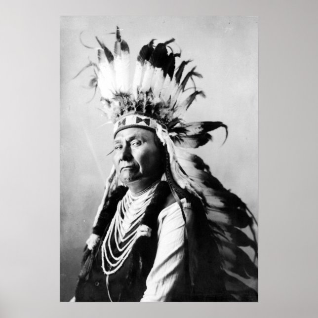 Vintag Chief Joseph Native American Poster (Vorne)