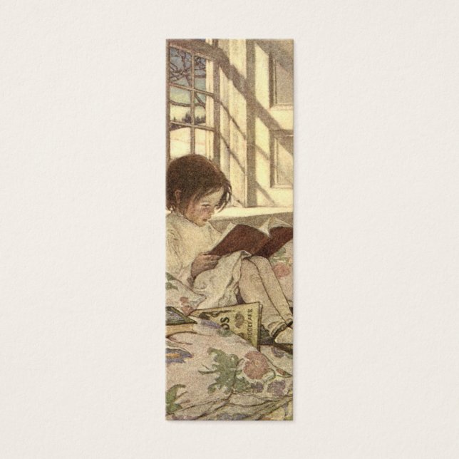 Vintag Child Reading a Book, Jessie Willcox Smith (Vorderseite)