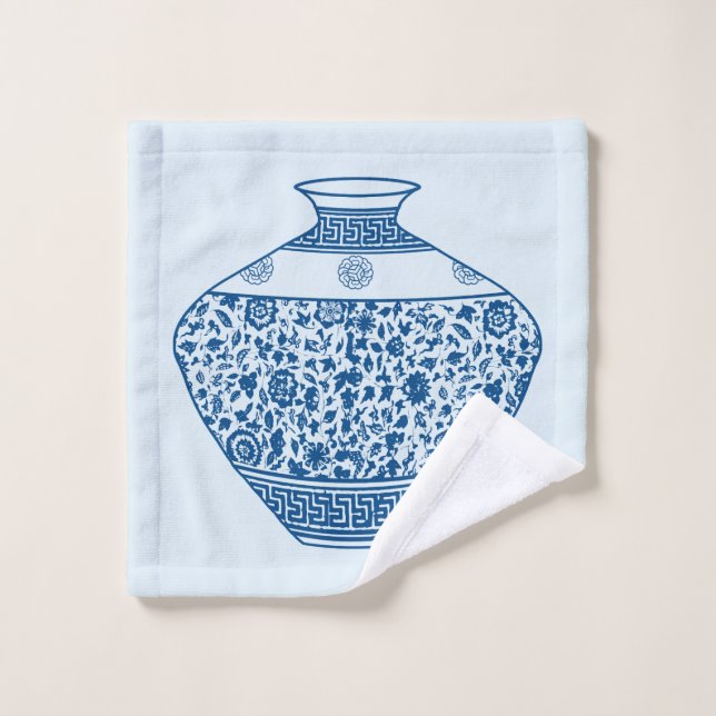 Vintag Chinoiserie Vase Ginger Jar Waschlappen (Waschlappen)
