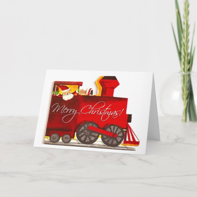 Vintag Choo-Choo-Zug Weihnachten (Vorderseite)