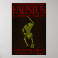 Vintag Christopher Marlowe Faustus Opera WPA