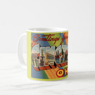 Vintag Cincinnati Greeting Kaffeetasse