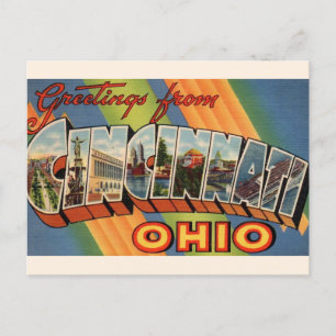 Vintag Cincinnati Greeting Postkarte