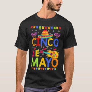 Vintag Cinco De Mayo Meico Guitar Funny1 T-Shirt