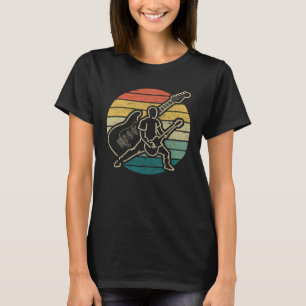 Vintag Circle Guitar Player Rock'n'Roll Guitarist T-Shirt