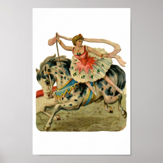Vintag Circus Ballerina Girl, Poster (Vorne)