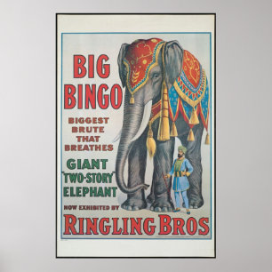Vintag: Circus Barnum & Bailey - Poster