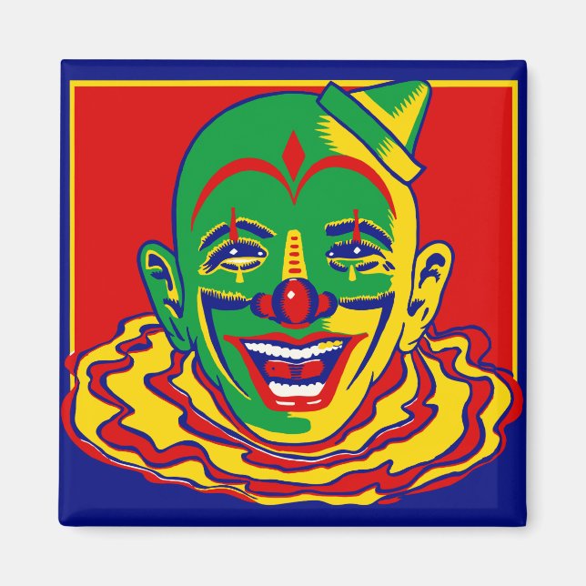 Vintag Circus Clown Magnet (Vorne)