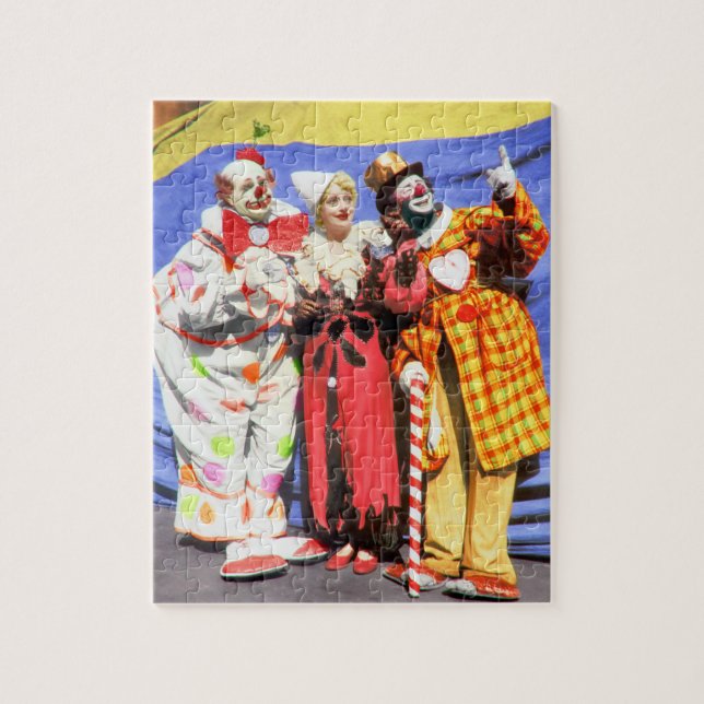 Vintag Circus Clown Puzzle (Vertikal)