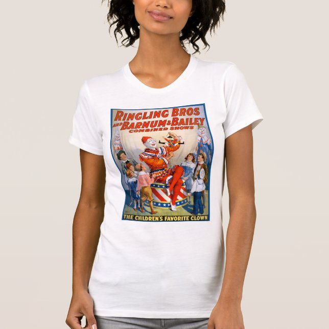 Vintag Circus Clown Show T-Shirt (Vorderseite)
