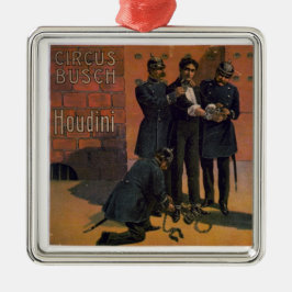 Vintag Circus Poster - Houdini und der Zirkus Ornament Aus Metall