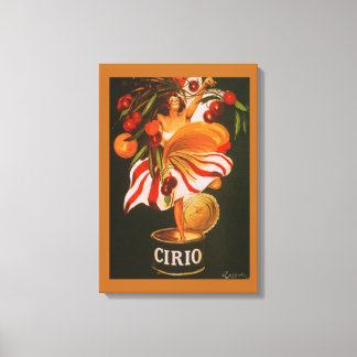 Vintag Cirio Cherries Italienisch Leinwanddruck
