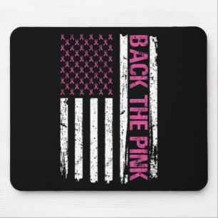Vintag Ck The Pink American Flag Breast Cancer Aw Mousepad