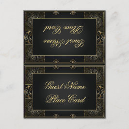 Vintag Classic Gatsby Style Platzkarte Postkarte