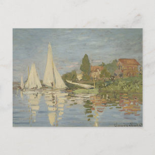 Vintag Claude Monet Regattas in Argenteuil Postkarte