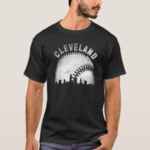 Vintag Cleveland Skyline City Baseball T-Shirt