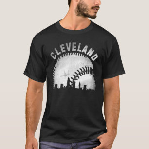 Vintag Cleveland Skyline City Baseball T-Shirt