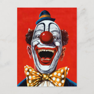 Vintag Clown Postkarte