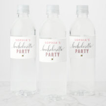 Vintag Cocktail Bachelorette Wasserflaschen Labels
