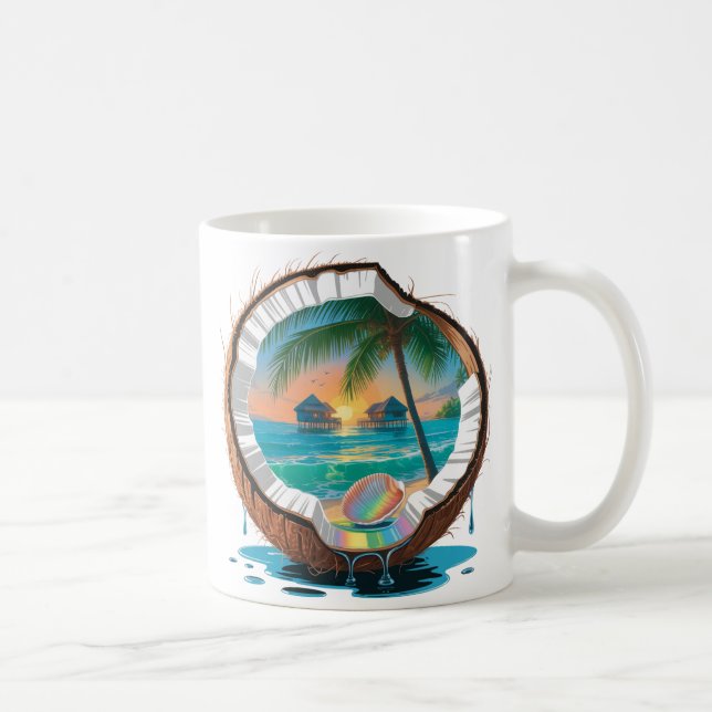 Vintag Coconut Cabana Kaffeetasse (Rechts)