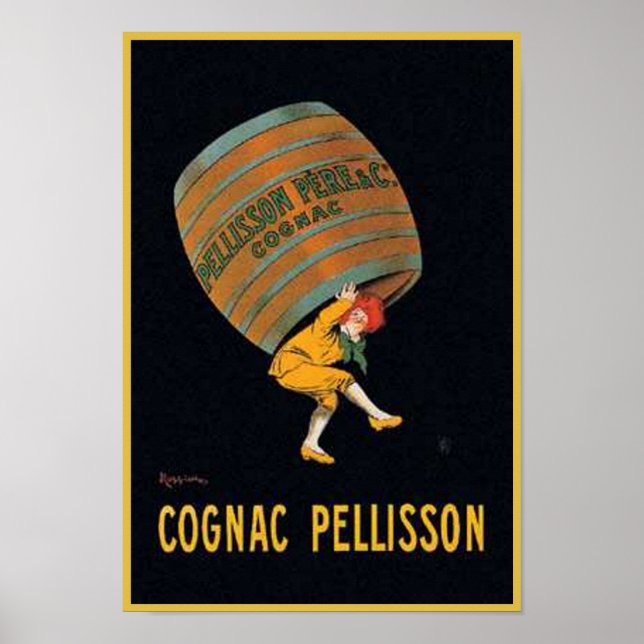 Vintag Cognac Pellisson Ad Poster (Vorne)