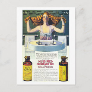 Vintag Coles Phillips Art Shampoo Postkarte