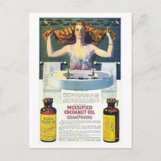 Vintag Coles Phillips Art Shampoo Postkarte