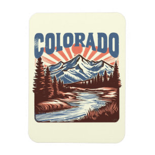 Vintag Colorado Magnet